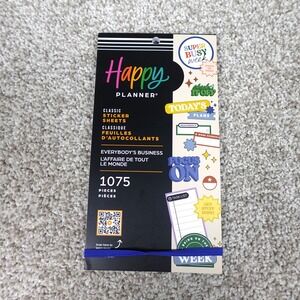 Happy Planner Everybodys Business Classic Sticker Sheets 1075 Pcs SVP130-305